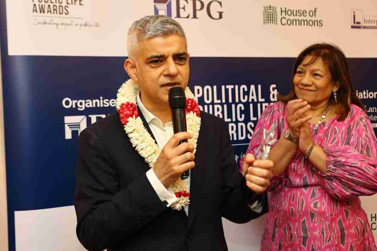 Sadiq Khan at the EPG Political & Public Life Awards