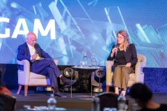 Rahul Roy-Chaudhury and Kate Sullivan de Estrada at Ideas for India Conference, India Week