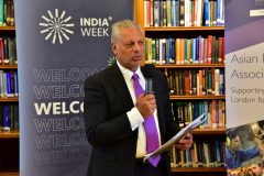Tony Mathuru, Founder and Chairman, Integrity International Group addressing the audience at Drinks reception in collaboration with London Chamber of Commerce and Industry (LCCI), India Week