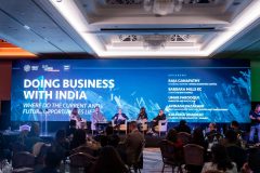 Kalpana Unadkat, Umar Farooqui, Avinash Vazarani, Barbara Mills KC and Raja Ganapathy at Ideas for India Conference, India Week